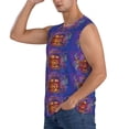 thumbnail image 3 of Balery Peace And Love Camisetas sin mangas para hombre, absorbe la humedad y protege contra el mal olor.-Small, 3 of 7