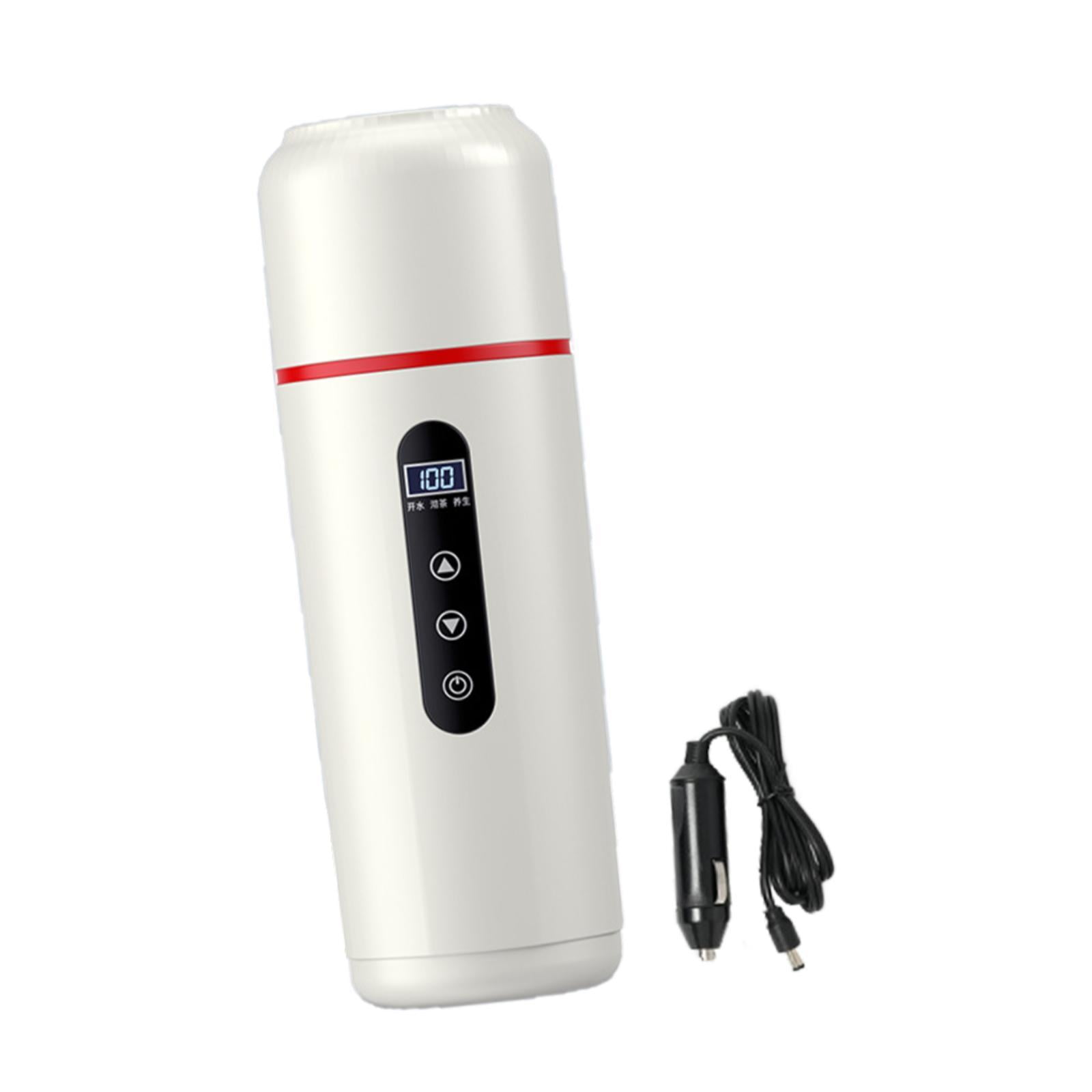 Fiocias Car Heating Travel Cup Car Electric Kettle Car Cup Warmer 12V/24V Car Heated Mug Style C