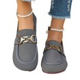 thumbnail image 5 of Yungyresw Womens Loafers Shoes Fashion Low Top Comfortable Slip on Flats Round Toe Business Office Work Casual Dress Shoes Gray 36, 5 of 9