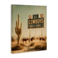 thumbnail image 2 of Stupell Industries Rustic Lodge All Cowboys Welcome Desert Canvas Art, 16 x 20, by Arlington Prints, 2 of 8