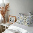 thumbnail image 6 of Lumbar Pillow Covers 20x12 Inch Set of 2, Elegant Blue Yellow Spring Floral Waterproof Outdoor Pillow Covers, Summer Botanical Green Decorative Cushion Pillowcases for Couch, Sofa, Bed, Garden, Patio, 6 of 9