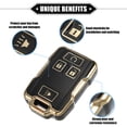 thumbnail image 3 of Unique Bargains Key Fob Cover for Chevrolet Suburban 4 Buttons TPU Black Remote Keyless Smart Key Fob Case Protection, 3 of 7