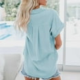 thumbnail image 4 of FAIWAD Breathable Lightweight Casual Button Down Tops for Women Short Sleeve Collared Shirts, 4 of 4