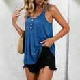 thumbnail image 2 of DAFPZW Womens Tank Tops Crew Neck Loose Fit Shirt Basic Casual Going Out Tops Trendy Summer Ruffled Hem Sleeveless Shirts, 2 of 6
