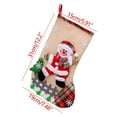 thumbnail image 3 of Chmadoxn Christmas Decorations Xmas Tree Decor NEW Christmas Tree Hanging Party Tree Decor Santa Stocking Plush Knitting Sock Gift Candy Bags Christmas Tree Ornaments Gifts for Xmas Wedding Holiday, 3 of 3