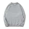 thumbnail image 2 of pstuiky camisetas de manga larga para hombre, Sudadera con capucha de cuello redondo para hombre, color liso, holgada, informal, de manga larga, con cuello redondo Tops casuales para hombres xxl, 2 of 3