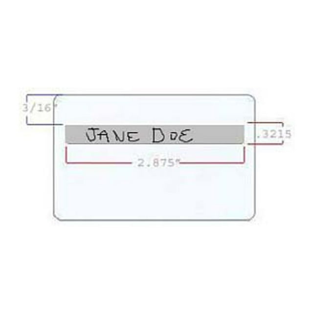 ID Zone Premium White CR80 30 Mil Signature Panel PVC Cards - 1000 Pack