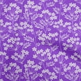 thumbnail image 1 of oneOone Viscose Chiffon Purple Fabric Floral Silhouette Quilting Supplies Print Sewing Fabric By The Yard 42 Inch Wide, 1 of 4
