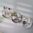 thumbnail image 4 of Marco de pared redondo, marco flotante, percha de metal, decoración, dormitorio, sala de estar, baño, cocina, oficina, 4 of 4