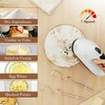 thumbnail image 4 of TINANA 7 Speed Hand Mixer Electric Handheld with Stainless Steel Beaters & Dough Hooks, Cookie Mixer with Turbo Boost, Food Beater for Kitchen Baking Cakes, Eggs, Cream, White, 4 of 7