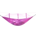 thumbnail image 2 of Hamaca de nailon para acampar al aire libre cama colgante columpio para dormir (rosa)-173368.03 Hugtrwg Para estrenar, 2 of 7