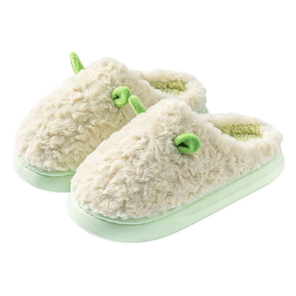 Womens Slippers Fuzzy Slippers Comfortable Women's Slippers For Home Warm Thick Soled Indoor Footwear With Design For Cozy Relaxation