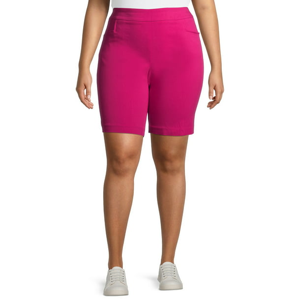 Terra & Sky Women's Plus Size Millennium Woven Shorts - Walmart.com