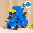 thumbnail image 3 of Godderr Kids Toddler Deformation Car Toys Dinosaur Toys, Impact Automatic Deformation Rotate Dinosaur Car Toys for Kids Baby Christmas Birthday Gifts, 3 of 6