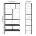 thumbnail image 5 of Evelyn&Zoe Winthrop 72" Tall Rectangular Bookcase, Blackened Bronze, 5 of 8