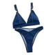 thumbnail image 2 of Conjunto de traje de baño Bikini para mujer, copa acolchada para mujer, traje de baño cómodo y elegante para Azul, 2 of 8