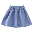 thumbnail image 6 of Girls Denim Shorts for Girls Casual Bottoms with Comfortable Fit and Stretchy Waistband for Everyday Wear - Everyday Summer Bottoms for Kids, 6 of 6