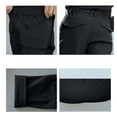 thumbnail image 5 of Havenx Fleece Lined Cargo Pants for Men Ripstop Waterproof Pant Elastic Waistband Stretch Overalls Pant Multi Pocket Fleece Lined Durable Outdoor Hiking Military Fan Clothing,Black S, 5 of 5