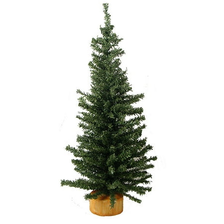 18" Mini Pine Artificial Village Christmas Tree - Unlit 