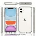 thumbnail image 2 of Feishell Gradient Clear Case for iPhone 11 (6.1 inch),Dual Layer Hybrid 2-In-1 PC + TPU Transparent Anti-Scratch Shockproof Lightweight Slim Phone Case for iPhone 11,Clear, 2 of 7