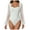 White, variant on White Jumpsuit for Women Dressy Mesh Square Neck Long Sleeve Skinny Bodysuit Breathable Knit Going Out Tops Shirts Shapewear