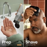 MANSCAPED® Dome Shaver™ Pro Precision Pack SkinSafe® Men's Electric Bald Head Trimmer with Power Shave Gel, 6 fl oz, Black