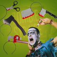 thumbnail image 1 of Diadema de terror Decoración de Halloween Accesorios de cuchillo de terror Suministros de fiesta de Halloween Jeringa de decoración de eventos // kaili Sencillez, 1 of 2