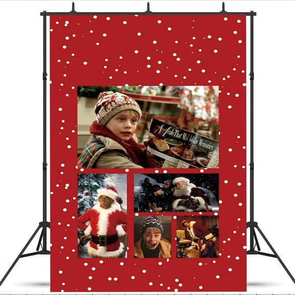 Home Alone Halloween Christmas Backdrop Taspestry Banner Party Supplies Background Poster Decor Decorations