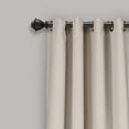 thumbnail image 5 of Lush Decor Insulated Grommet Solid Color Blackout Room Darkening Window Curtain Panel, Light Gray, 84"L x 52"W, Set of 2, 5 of 7