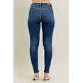 thumbnail image 4 of Judy Blue Mid Rise Handsand Classic Skinny Jeans for Women, 1, 4 of 5