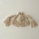 thumbnail image 1 of Gorro de Pelo Tejido para Bebé Recién Nacido, Gorros Trenzados, Gorros Hechos a Mano Elegantes, Gorros de Invierno Cálidos Y Creativos para Niñas , beige, 1 of 8