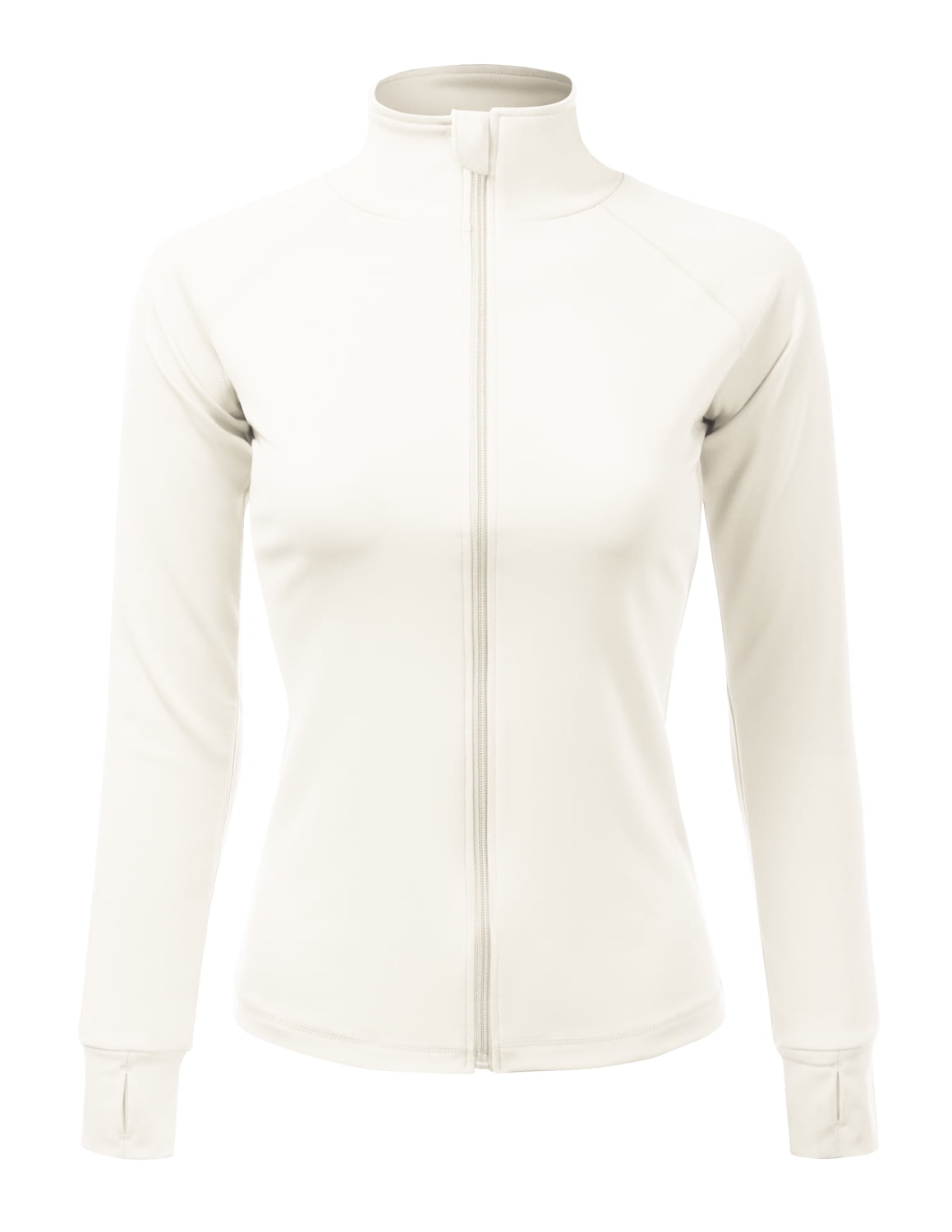 Doublju - Doublju Women's Athletic Jackets Full-Zip Workout Active Sports  Coats with Thumb Holes WHITE 2XL Plus Size - Walmart.com - Walmart.com