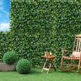 thumbnail image 4 of Gymax 2PCS Expandable Fence Privacy Screen Decorative Faux Ivy Fencing Panel for Backdrop, 4 of 10