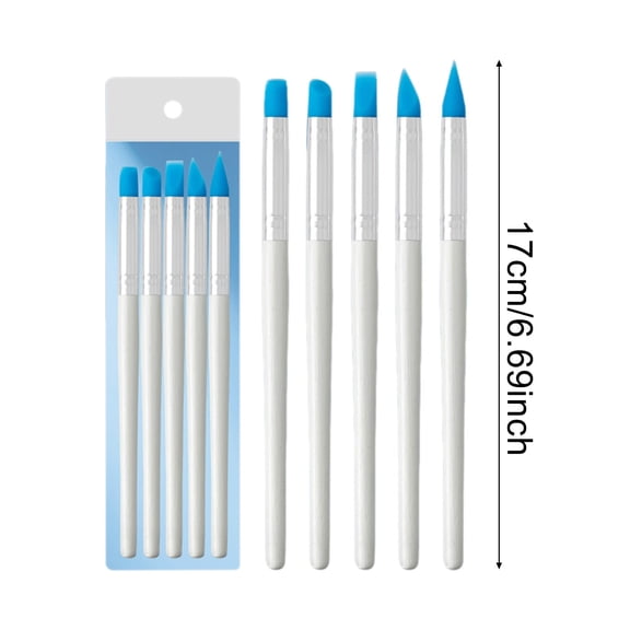 Silicone Nail Art Brushes, Universal Manicure Design Tool Set for Nail Art