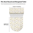 thumbnail image 6 of HELLHERO Fresh flowers Fits All Toilet Shapes Stretch Toilet Lid Seat Cover, Polyester, Easy to Install Bathroom Seat Covers, Elastic Bottom, Easy Care, 6 of 6