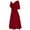 Red, variant on New trending & for spring Viikei Women Plus Size Dresses Short Sleeve,Women formal Wedding Bridesmaid High-waist Party Prom Gown Cocktail Dress