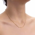 thumbnail image 2 of Cadena De Oro Italiano 14k, Figaro 3x1 Hueca, 55 Cm, 2.6mm, 2 of 5