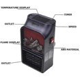 thumbnail image 4 of 900w Portable Small Plug In Flame Space Heater, Electric Ptc Ceramic Fan Heater With Remote Control, Fast Heating, Low Noise, Overheat ProtectionScvvd, 4 of 4
