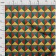 thumbnail image 3 of oneOone Viscose Chiffon Orange Fabric Geometric Craft Projects Decor Fabric Printed By The Yard 42 Inch Wide, 3 of 4
