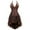 Brown H, variant on Elainilye Fashion Women's Shapewear Bodysuits Lace Goth Court Corset Bodysuit Body Shapewear Sets,Brown