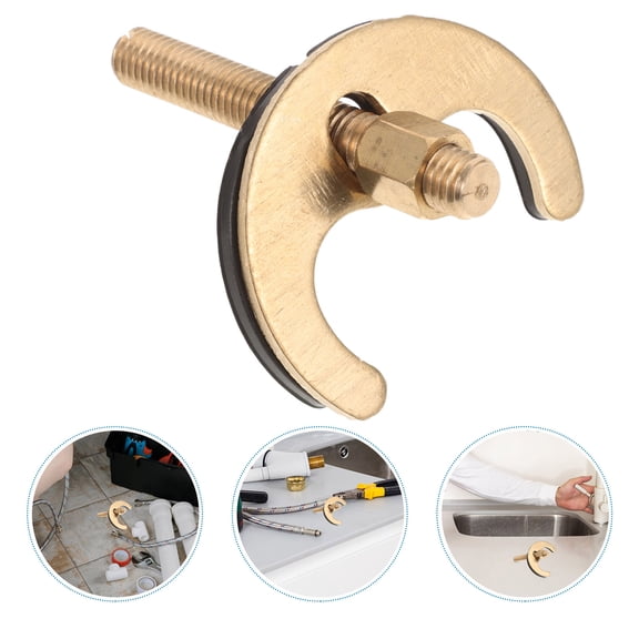 Topbathy Faucet Mounting Set with Extended Screws for Easy and Secure Sink Faucet Installation and Repair