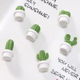 thumbnail image 4 of Coofit 6PCS Fridge Magnets Lovely Cartoon Cactus Refrigerator Magnets Home Decorations, 4 of 10
