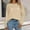 Beige, variant on Holzkary Long Sleeve Tops for Women Fall Fashion Outfits 2025 Crewneck Knit Basic Tee Shirts Business Casual Tops New Round Neck Loose T Shirts Comfortable Commute Fashion Lady T Shirt Beige L