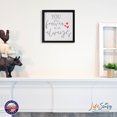 thumbnail image 5 of LifeSong Milestones 7x7 Modern Inspirational Framed Shadow Box for Wall Decoration - You Will Forever Be My Always Hearts (Heart) (Black)(Grey Print), 5 of 8