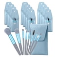 thumbnail image 2 of UYGDUY-Travel Size Makeup Brushes Set, Light Blue, Mini Face Brushes with Bag, 12 Piece Set, for Wedding Favors, Bridal Shower, Bridesmaid Gift, Bachelorette Party (12, Blue), 2 of 3