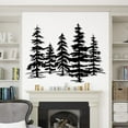 thumbnail image 2 of Evergreen Trees Metal Wall Art, 2 of 11