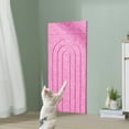 thumbnail image 1 of Alfombrilla rascadora para gatos, autoadhesiva, sin pelusa, juguete de garra DIY para afilar, recortable, rascador vertical para suelo, sofá y sillón., 1 of 10