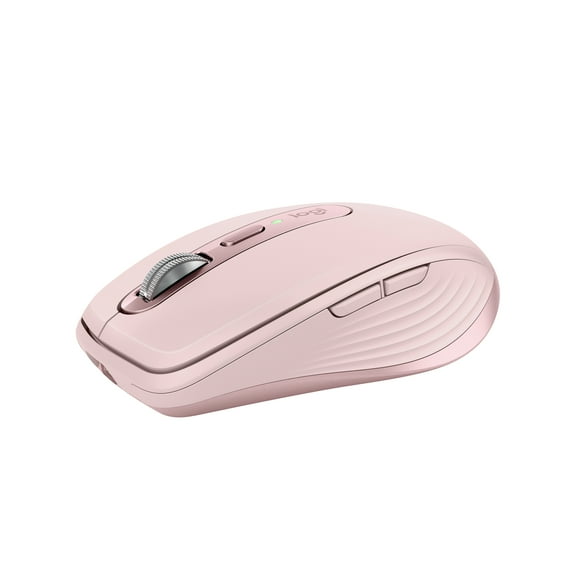 Logitech MX Anywhere 3S Compact Wireless Mouse, Fast Scrolling, 8K DPI Any-Surface Tracking, Quiet Clicks, Programmable Buttons, USB C, Bluetooth, Windows PC, Linux, Chrome, Mac, Rose