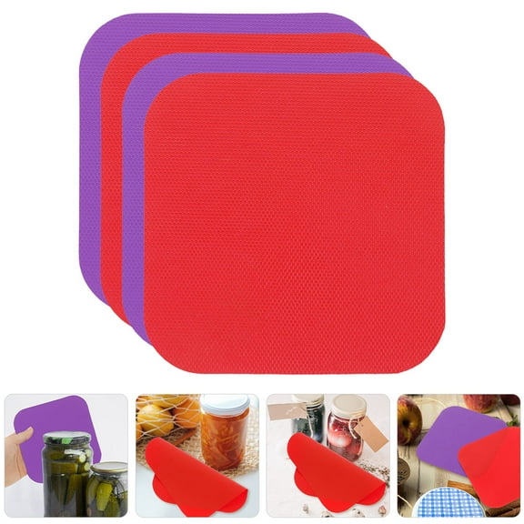 PAMINGONO Assorted Color Rubber Jar Opener Pads Easy Storage and