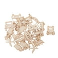 thumbnail image 4 of 60 Pieces Mini Cuts Wood Shapes DIY Mini Unfinished Wood Vehicle Themed for Card, 4 of 9